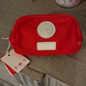 Red Lululemon Pouch with Maple Leaf Canada Mini Belt Bag Future Legacy